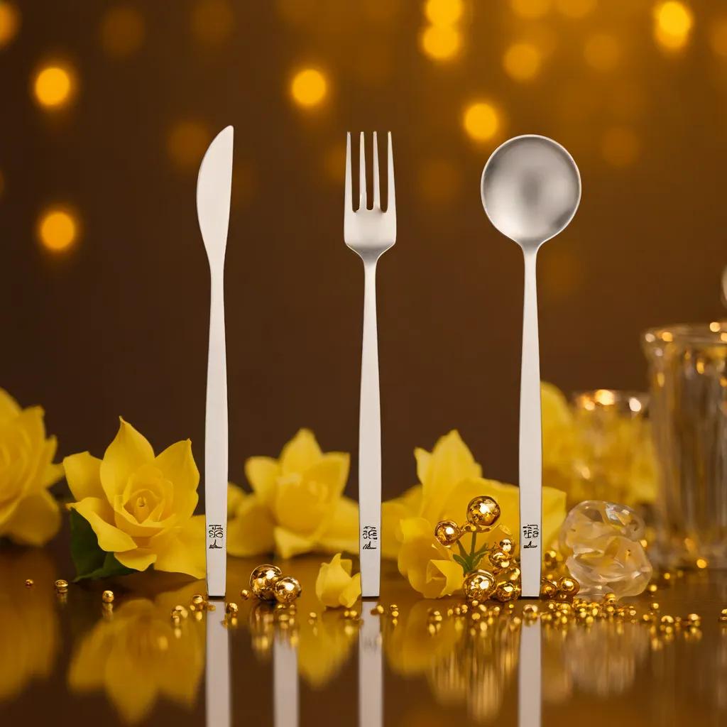 Couverts de Table en Titane-8